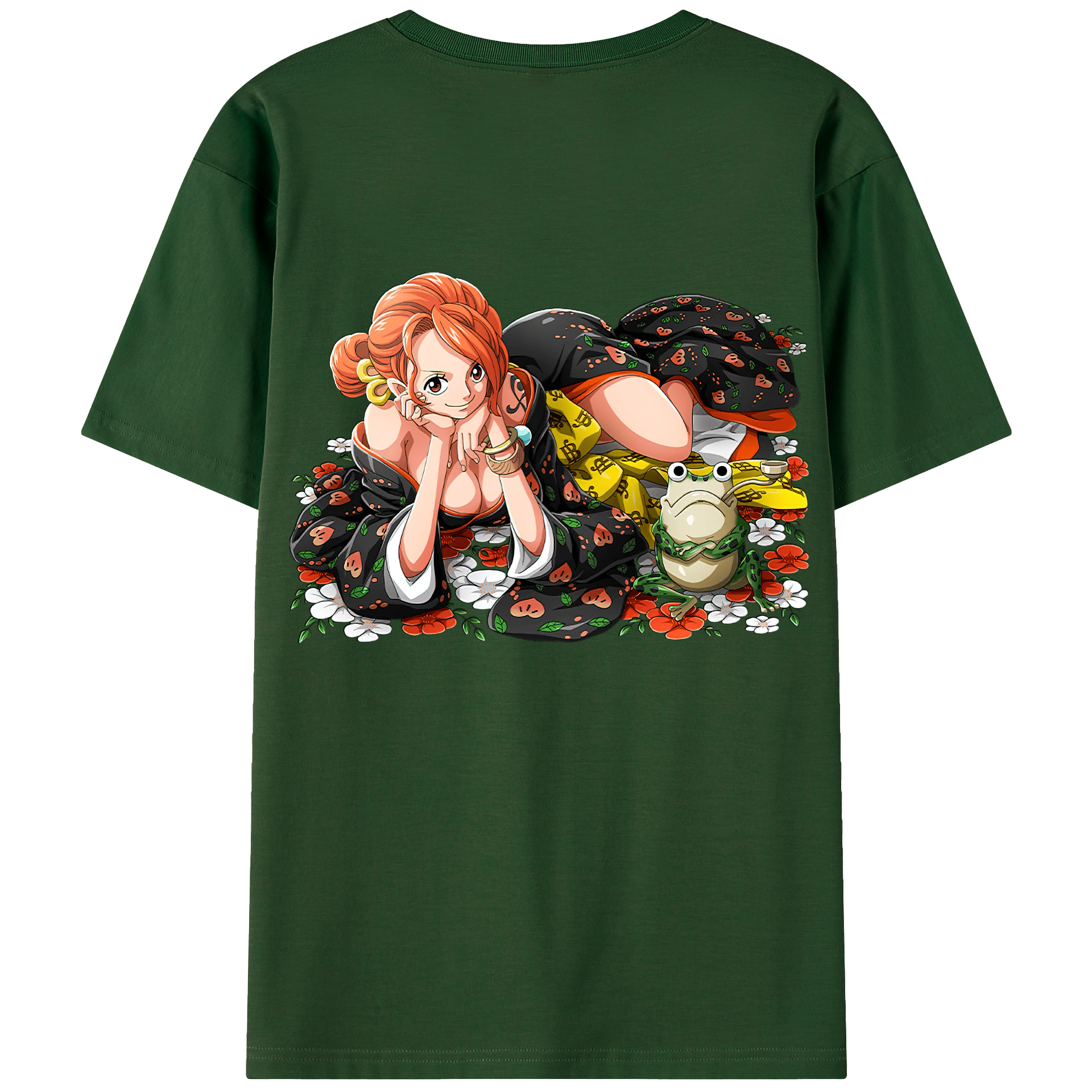 ワンピース ナミ ONE PIECE Nami 綿100％半袖Tシャツ（背面プリント）